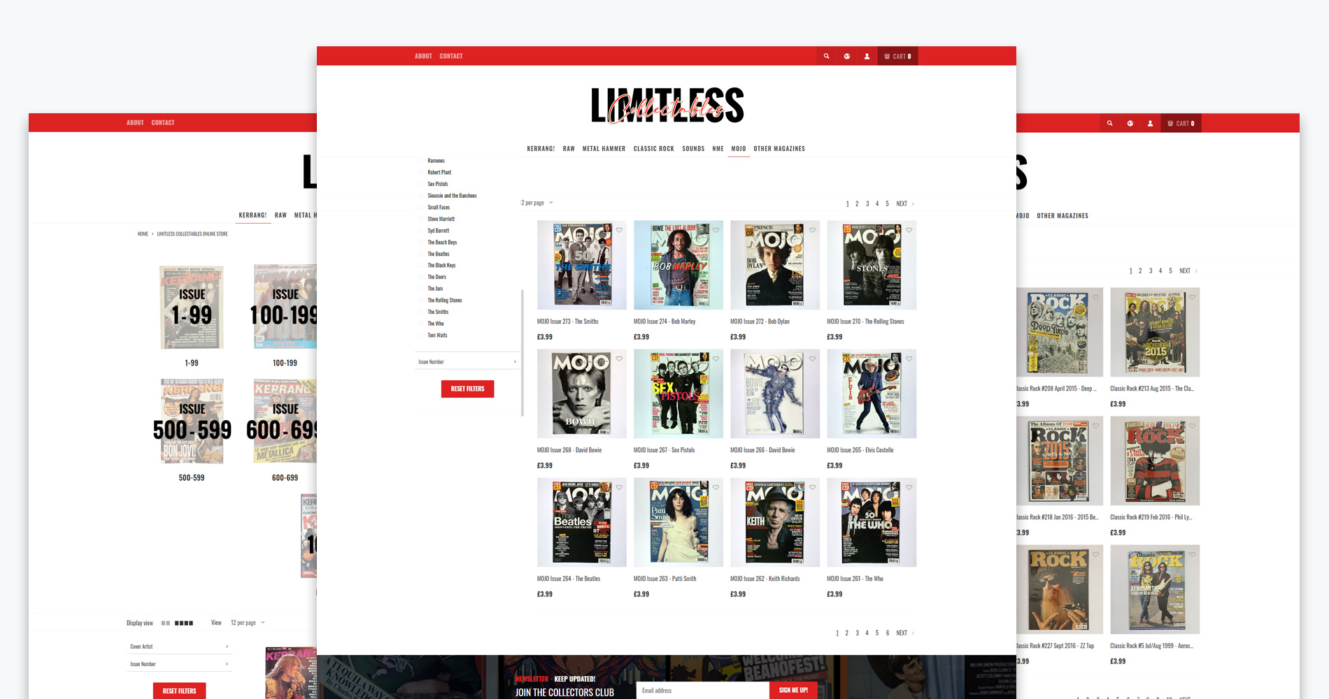 Limitless Collectables pages